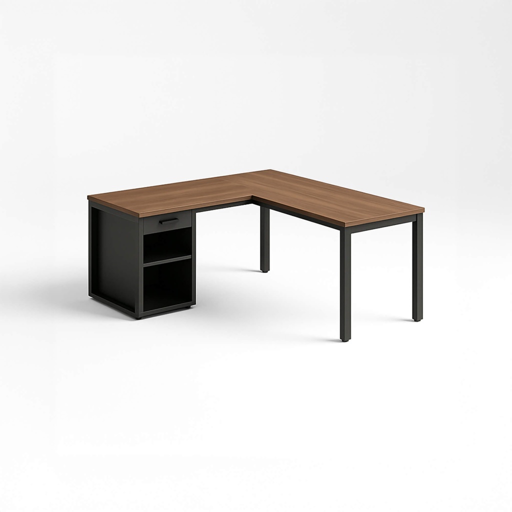 [E-COM06] Bureau d'angle avec siège à droite